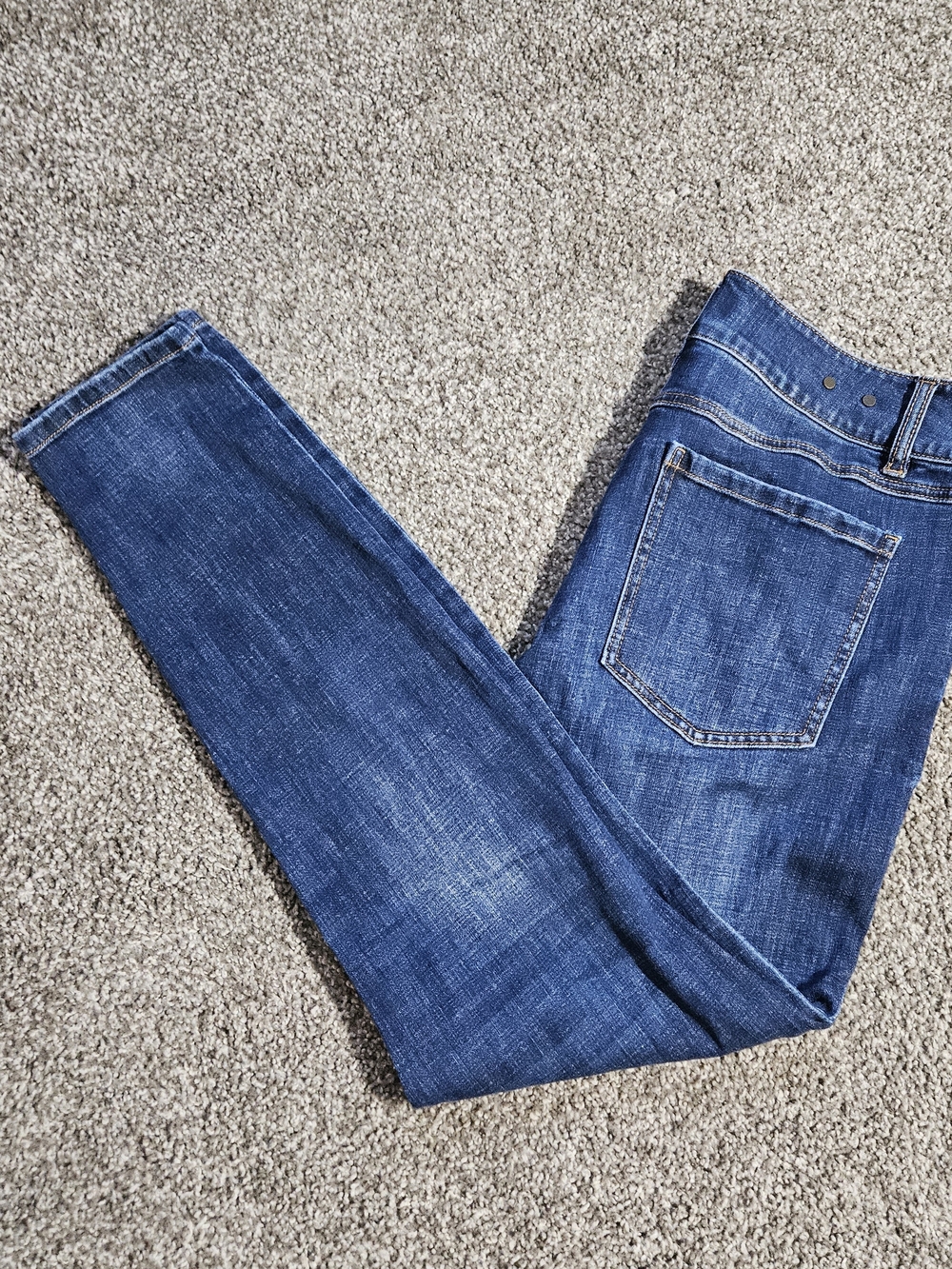 Cabi Women's Blue Denim Jeans Size 12 Cinch Skinny